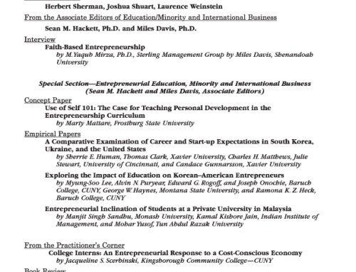 New England Journal of Entrepreneurship: Vol. 13 Nbr. 1, April 2010